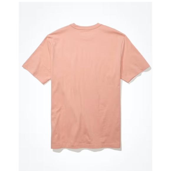 NWT! American Eagle,  Super Soft Graphic T-Shirt, Peach, Size Large -NEW! - Picture 5 of 9